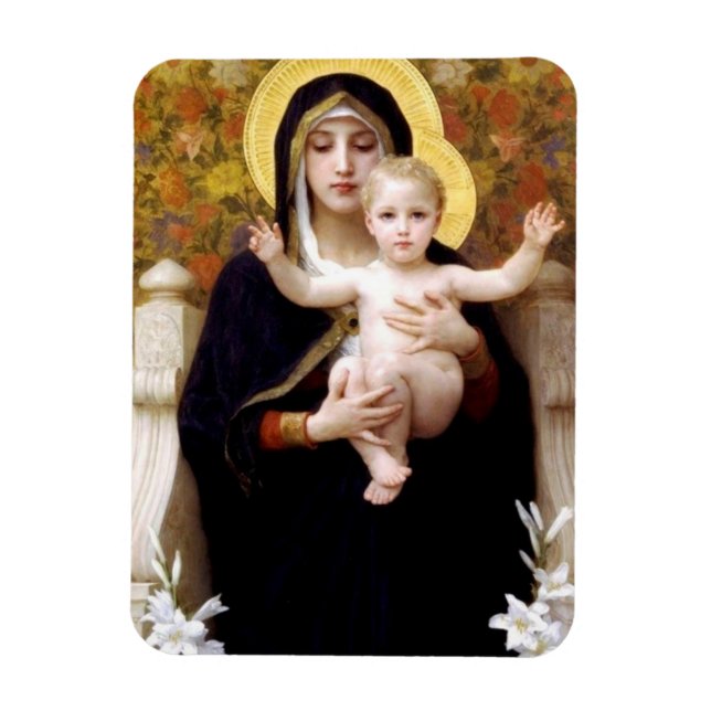 Madonna och Barn - Religiösa Magnet (Vertikal)