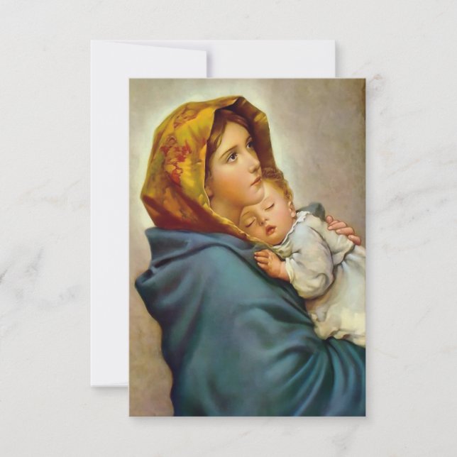 Madonna och barn Roberto Ferruzzi Madonnina Maria (Framsida)