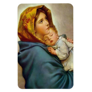 Madonna och barn Roberto Ferruzzi Magnet