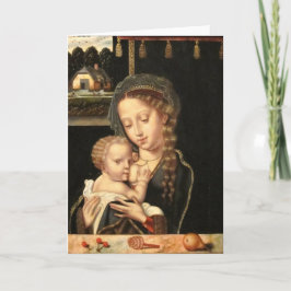 Madonna och barn som ammas kort