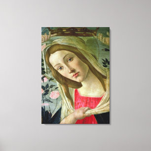 Madonna och barn som är överfulla av Änglar, närma Canvastryck