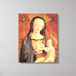 Madonna och barn - Veneziano - c1432 Canvastryck