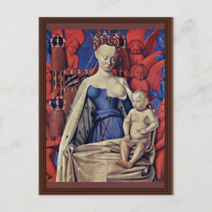 Madonna och barn [Virgin with child and Änglar] ( Vykort