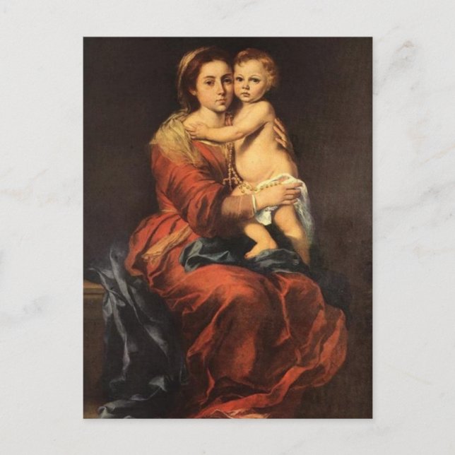 MADONNA OCH BARN VYKORT (Framsida)