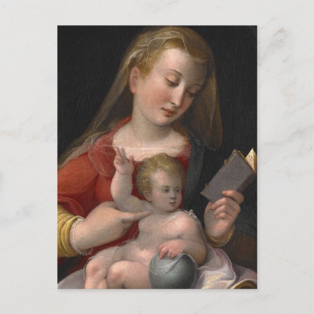 madonna och barn vykort (Framsida)