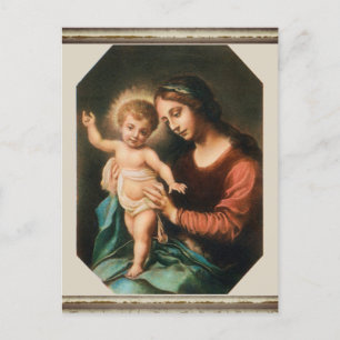 Madonna och barn vykort