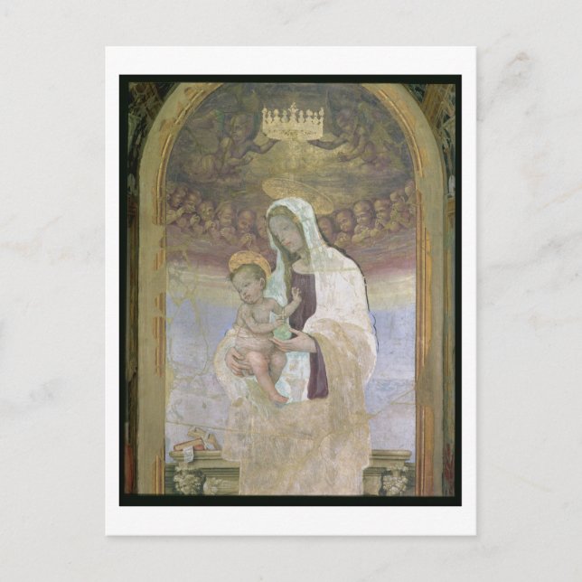 Madonna och Barnet, en detalj från tabernacl Vykort (Framsida)