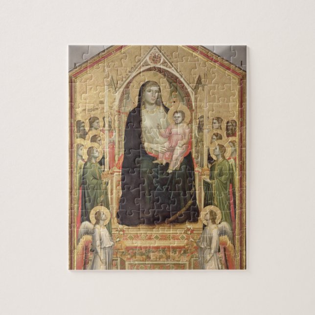 Madonna och barnet installerar, c.1300-03 pussel (Vertikal)
