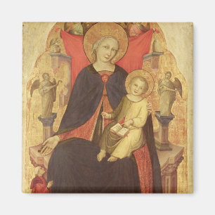 Madonna och barnet installerar med Donor Vulciano Magnet