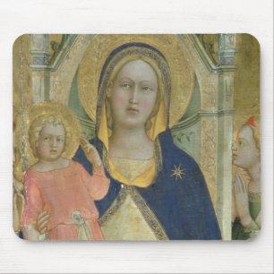 Madonna och barnet installerar med Saints, Musmatta