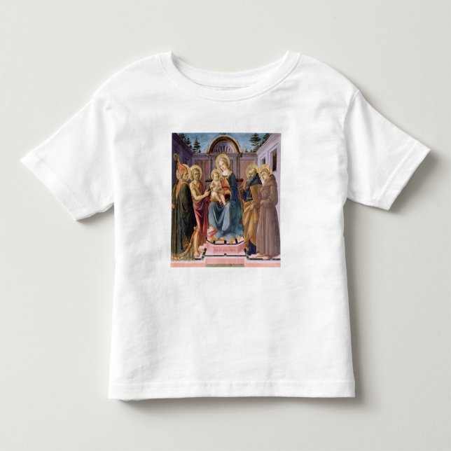 Madonna och barnet installerar med SS Tee Shirt (Framsida)
