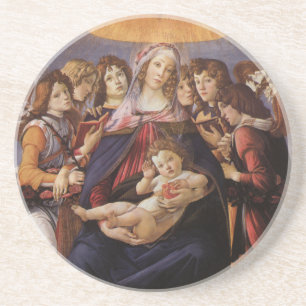 Madonna och Barnet med Änglar av Sandro Botticelli Underlägg