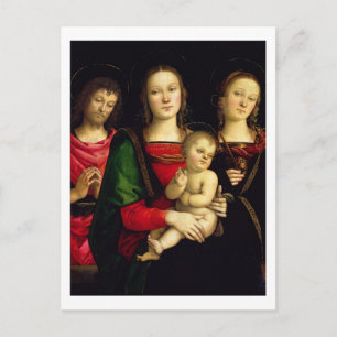 Madonna och Barnet med Johannes Baptist och Vykort
