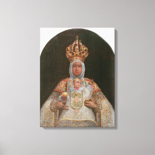 Madonna och barnet, skolar av Cusco Canvastryck