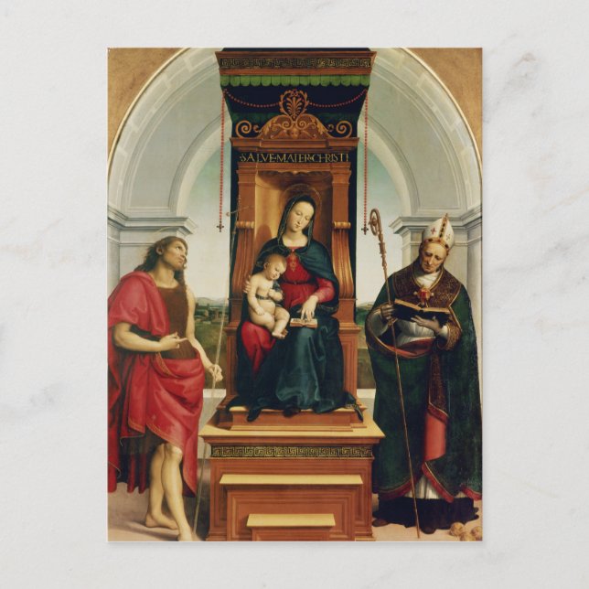 Madonna och barnet vykort (Framsida)