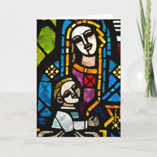 Madonna och barnjulkort helgkort