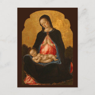 Madonna och barnkonst vykort