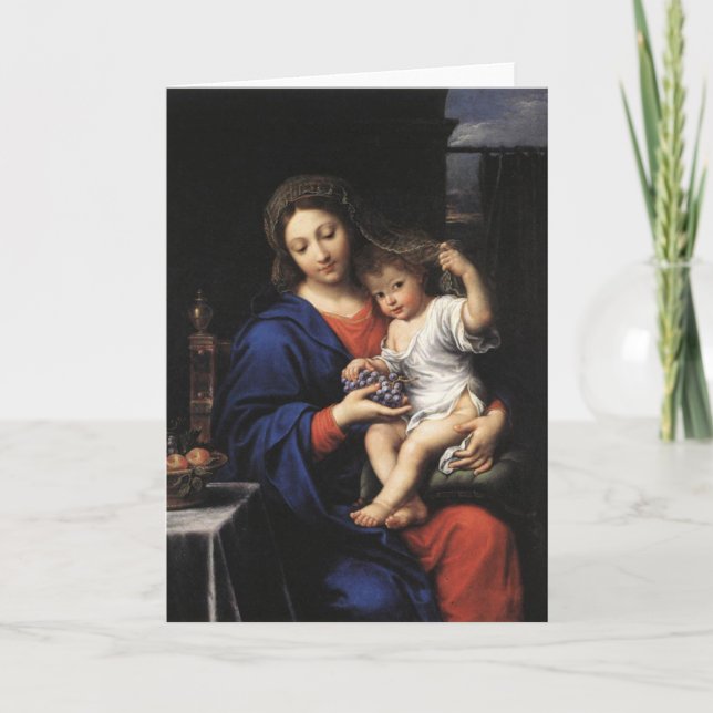 Madonna och barnkort kort (Framsida)