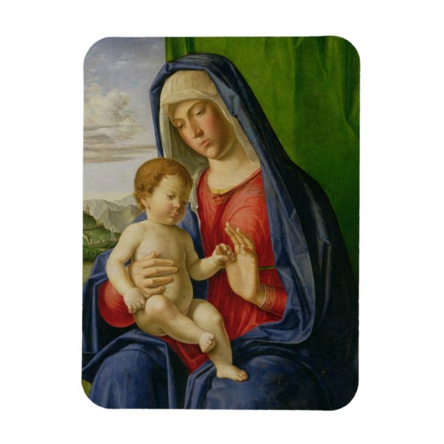 Madonna och Child, 1490s Magnet (Vertikal)