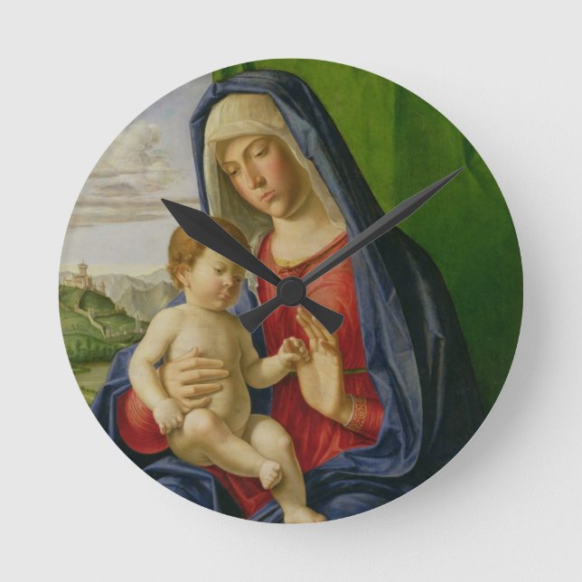 Madonna och Child, 1490s Rund Klocka (Framsida)