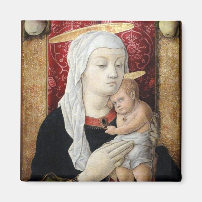 Madonna och Child 2 - Carlo Crivelli - c1468 Magnet (Framsidan)
