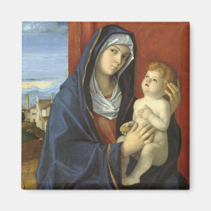 Madonna och Child av Giovanni Bellini Magnet