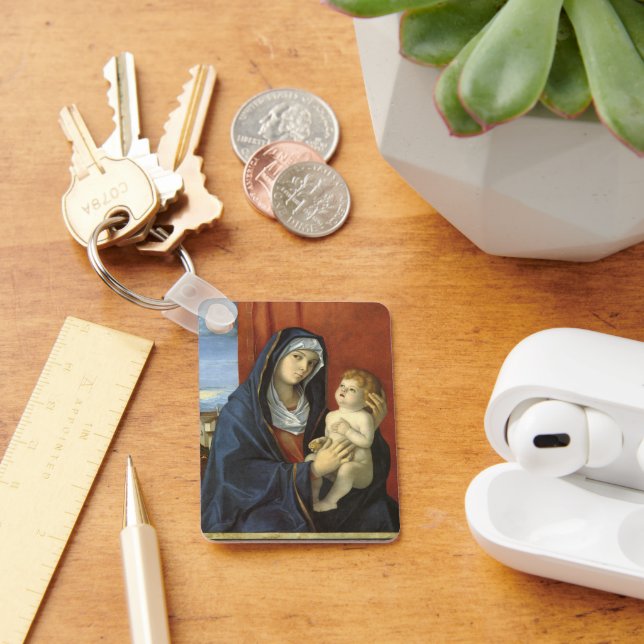 Madonna och Child av Giovanni Bellini Nyckelring (Skrivbord)