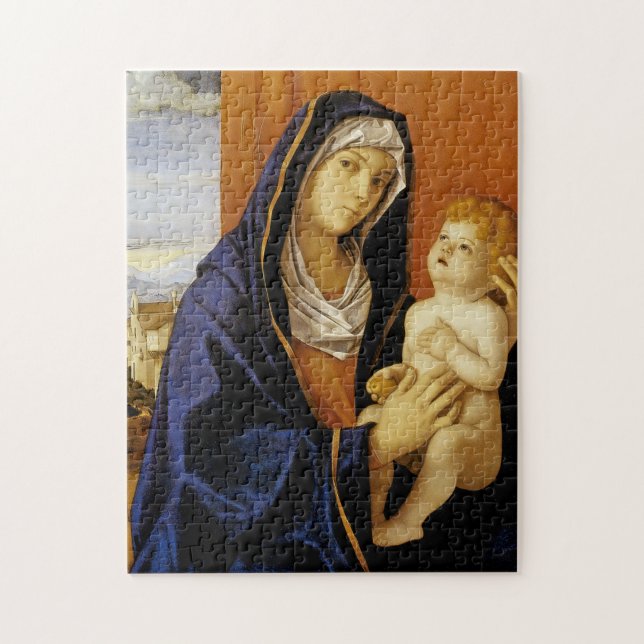 Madonna och Child av Giovanni Bellini Pussel (Vertikal)