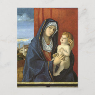 Madonna och Child av Giovanni Bellini Vykort