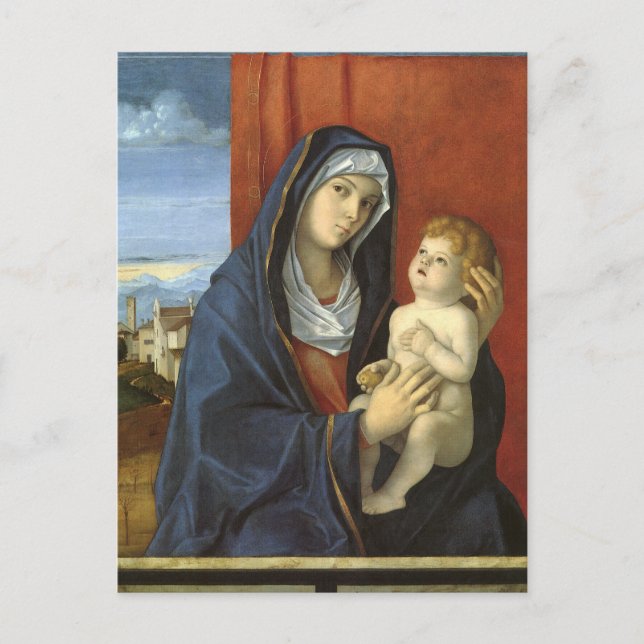 Madonna och Child av Giovanni Bellini Vykort (Framsida)