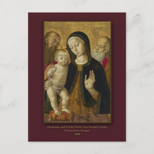Madonna och Child B. Fungai julkort Helg Vykort