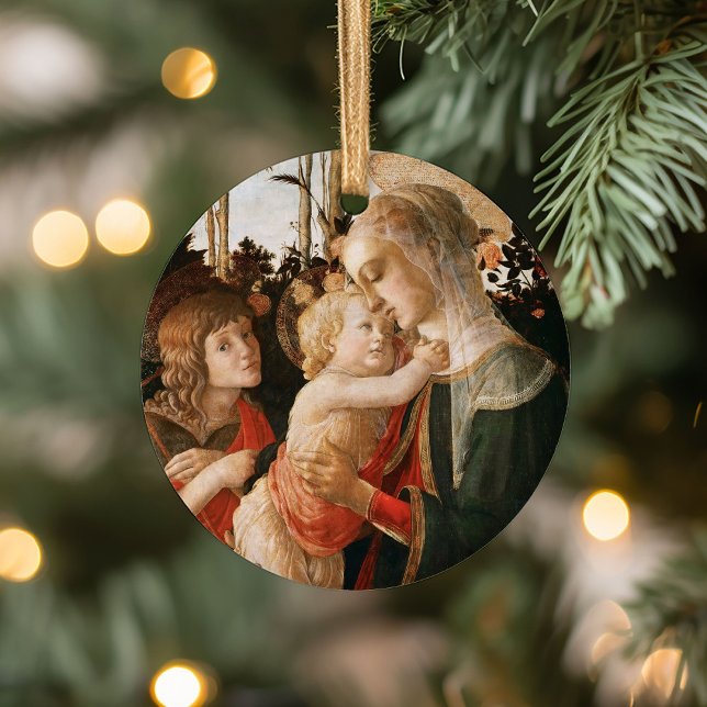Madonna och Child | Botticelli Julgransprydnad Keramik (Skapare uppladdad)