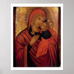 Madonna och Child, c.1650 (panel) Poster
