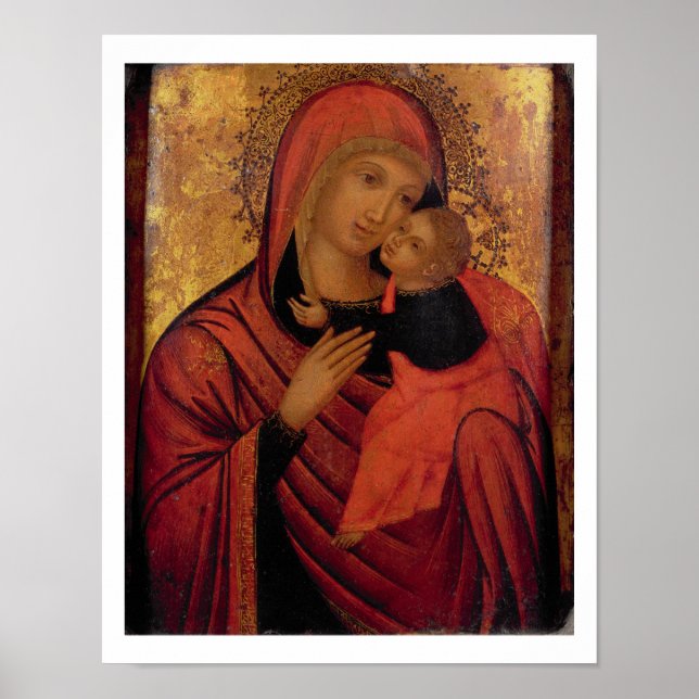 Madonna och Child, c.1650 (panel) Poster (Framsidan)