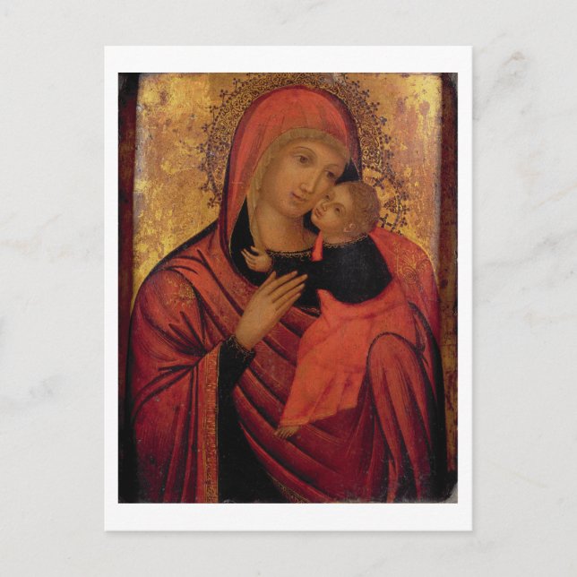 Madonna och Child, c.1650 (panel) Vykort (Framsida)