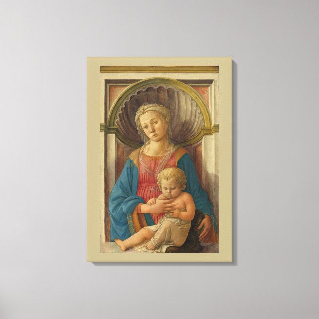 Madonna och Child Canvastryck (Framsida)
