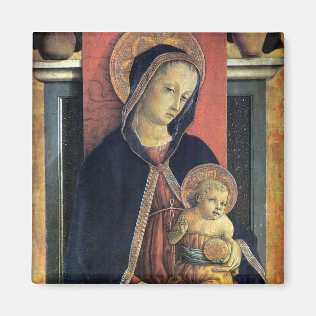 Madonna och Child - Carlo Crivelli - c1468 Magnet (Framsidan)