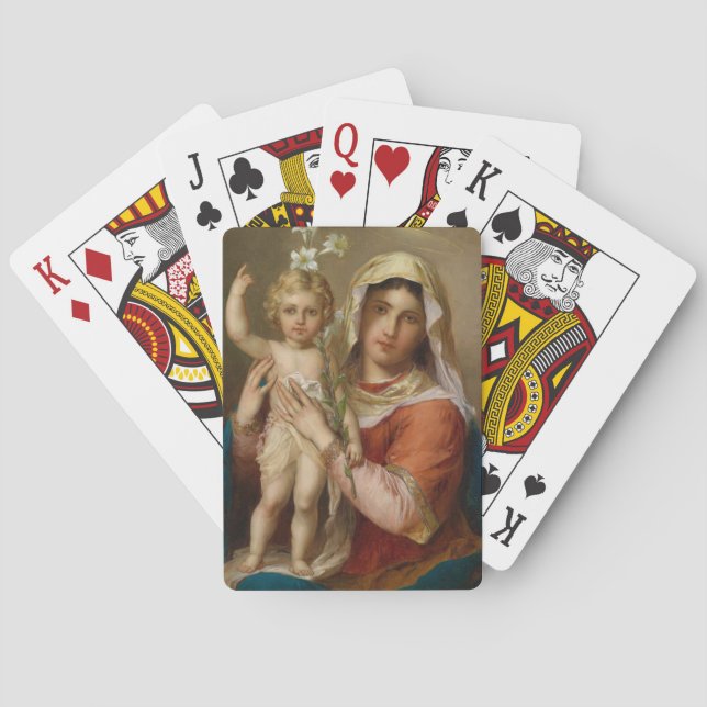 Madonna och Child Casinokort (Baksidan)