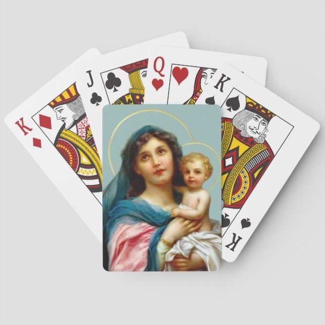 Madonna och Child Casinokort (Baksidan)