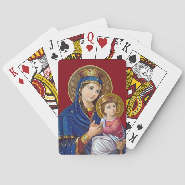 Madonna och Child Casinokort (Baksidan)