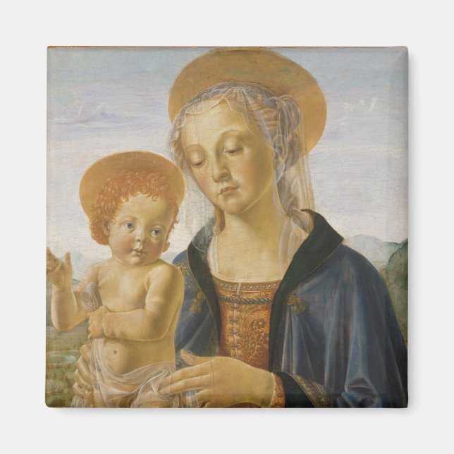 Madonna och Child, Circa 1470 Magnet (Framsidan)