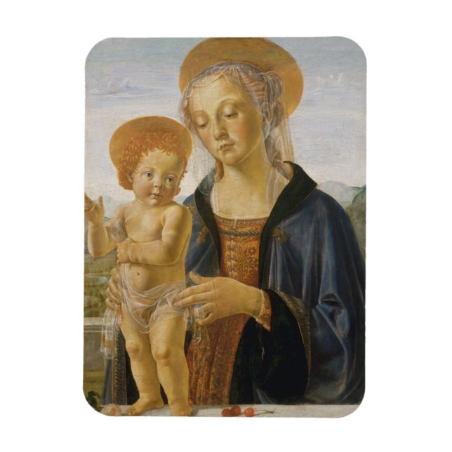 Madonna och Child, Circa 1470 Magnet (Vertikal)