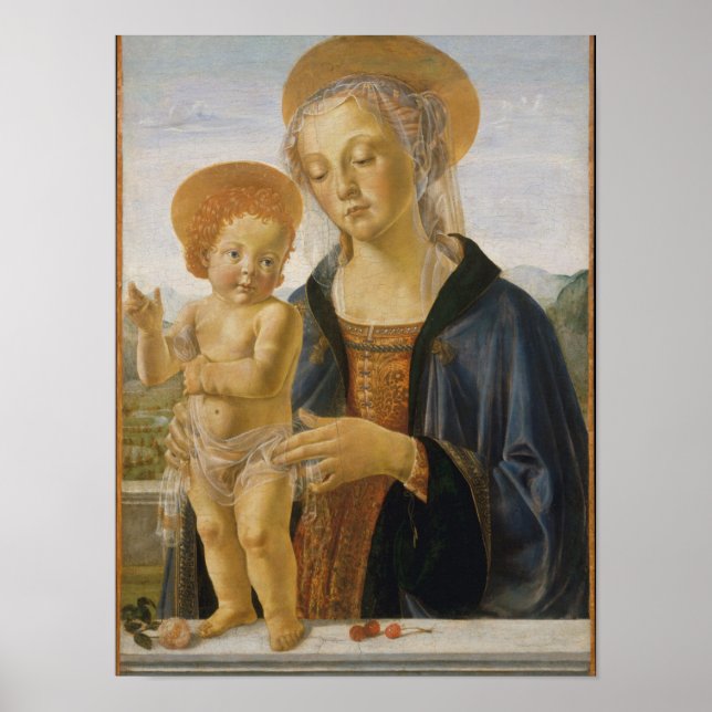 Madonna och Child, Circa 1470 Poster (Framsidan)