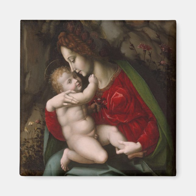 Madonna och Child, Circa 1520 Magnet (Framsidan)