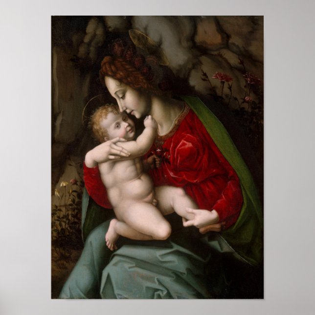 Madonna och Child, Circa 1520 Poster (Framsidan)
