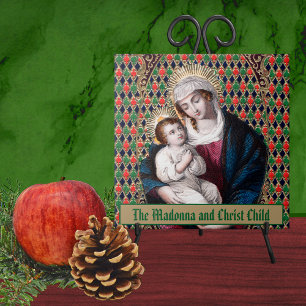 Madonna och Child (DPT 001) Kakelplatta