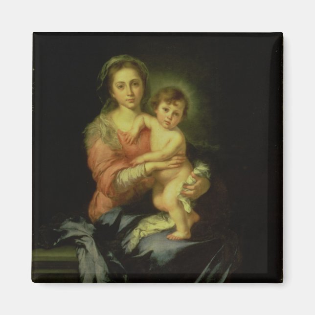 Madonna och Child, efter 1638 Magnet (Framsidan)