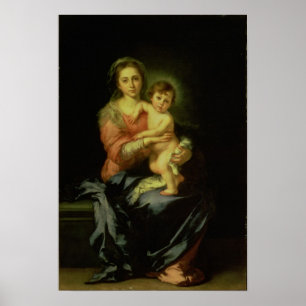 Madonna och Child, efter 1638 Poster