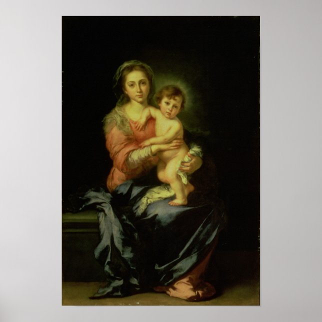 Madonna och Child, efter 1638 Poster (Framsidan)