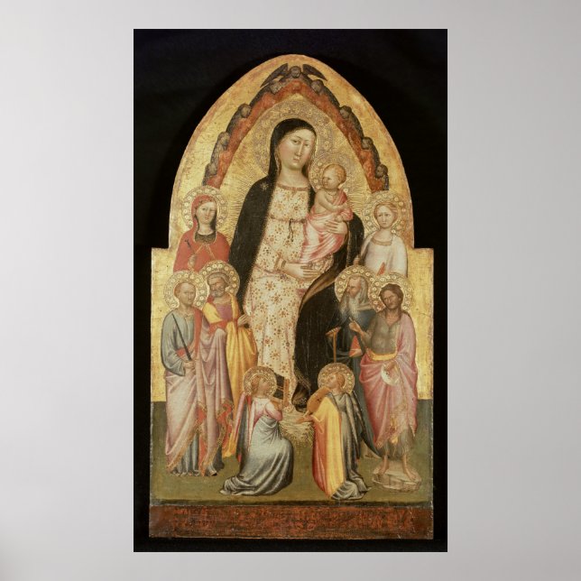 Madonna och Child Entronated Poster (Framsidan)